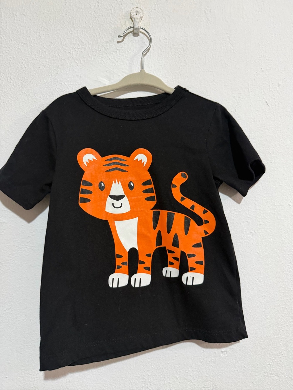 Children’s Place Black Tee with Tiger Graphic